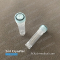 PC Plastic Cryovials 2 ml Lab Utiliser CE